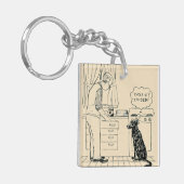 より古くなっている犬 キーホルダー (正面左)