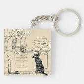 より古くなっている犬 キーホルダー (裏面)