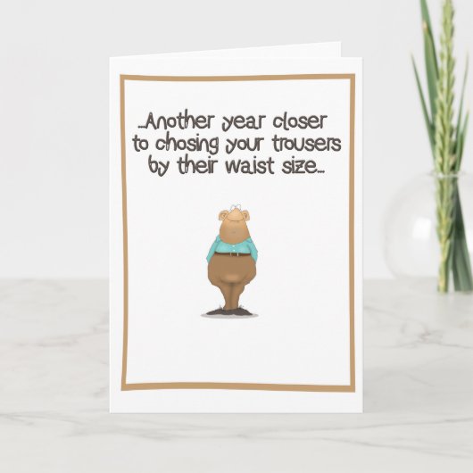 より古くなることについてのおもしろカード カード (正面)