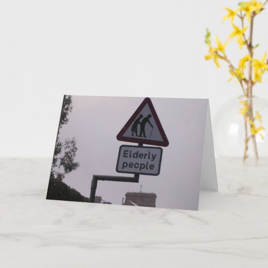 より古くなること カード (黄色い花)