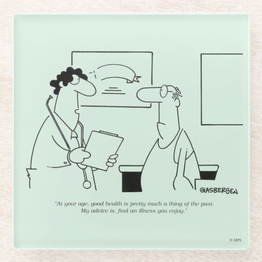 より古くなること ガラスコースター (正面)