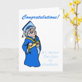 より古く、より賢い卒業生カード カード (黄色い花)