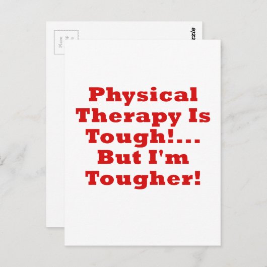 より堅いフィジカルセラピーは堅いしかしImであり ポストカード (正面/裏面)
