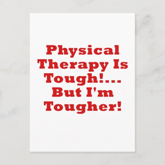 より堅いフィジカルセラピーは堅いしかしImであり ポストカード (正面)