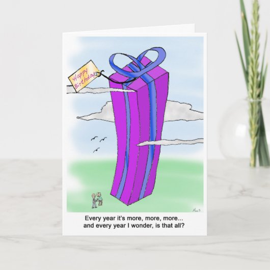 より多くのおもしろい誕生日 カード (正面)