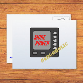 より多くのおもしろい電力を削減するローワー ポストカード