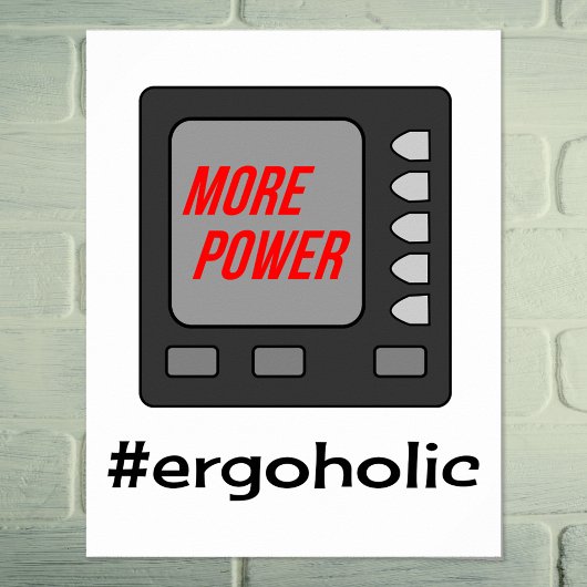 より多くのおもしろい電源ルーアやる気を起こさせる ポスター