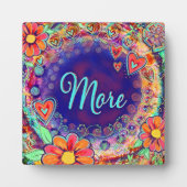 より多くのお洒落フローラかわいらしインスピリシティイーゼル フォトプラーク (正面)