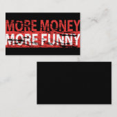 より多くのお金 – 続おもしろいき 名刺 (正面/裏面)