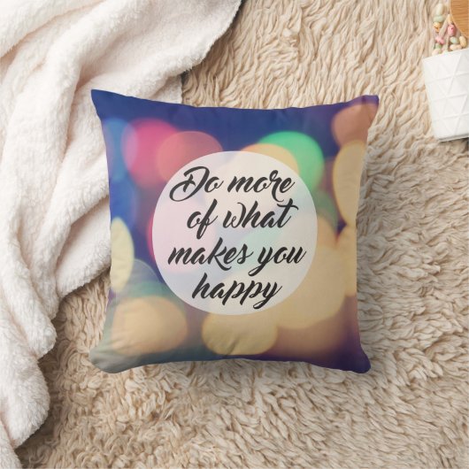 より多くのことを行うと幸せになる クッション (ブランケット)