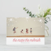 より多くのよりメリーな休日のクリスマスの写真 シーズンカード (スタンド正面)