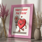 より多くのアモールポアフビットハートマスコットラブアートプリント ポスター