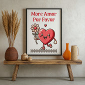 より多くのアモールポアフビットハートマスコットラブアートプリント ポスター