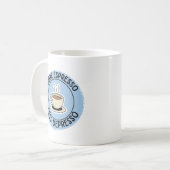 より多くのエスプレッソ少なくうつおもしろい、コーヒー コーヒーマグカップ (正面左)