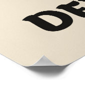 より多くのエスプレッソ少なくうつコーヒーブラック ポスター (角)