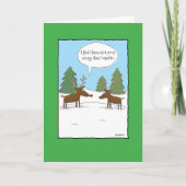 より多くのエネルギークリスマスの冗談の挨拶状 シーズンカード (正面)