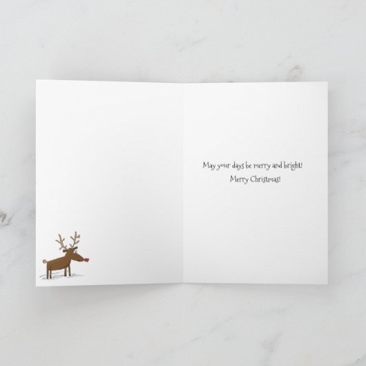 より多くのエネルギークリスマスの冗談の挨拶状 シーズンカード (内部)