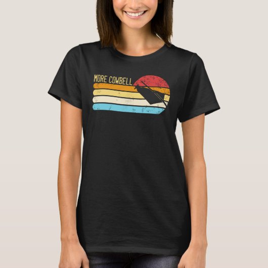 より多くのカウベルレトロより多くのカウベル1 Tシャツ (正面)