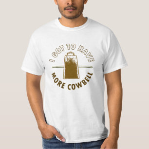 より多くのカウベル-おもしろいなまたはユーモアまたは音楽またはロック Tシャツ