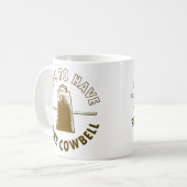 より多くのカウベル コーヒーマグカップ (正面左)