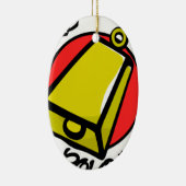 より多くのカウベル セラミックオーナメント (右)