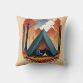 より多くのキャンプ、心配の少ない クッション (裏面)