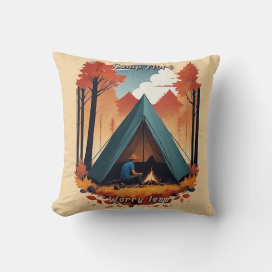 より多くのキャンプ、心配の少ない クッション (正面)