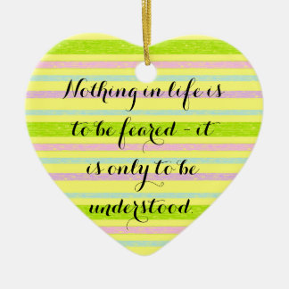 より多くのキュリーの引用文のオーナメントを理解して下さい セラミックオーナメント