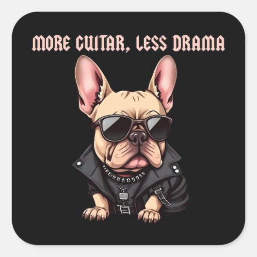 より多くのギター、より少ないドラマ スクエアシール (正面)