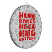 より多くのゲームはハグボタンが必要 ダーツボード (正面左)