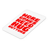 より多くのゲームはハグボタンが必要 マグネット (左側)