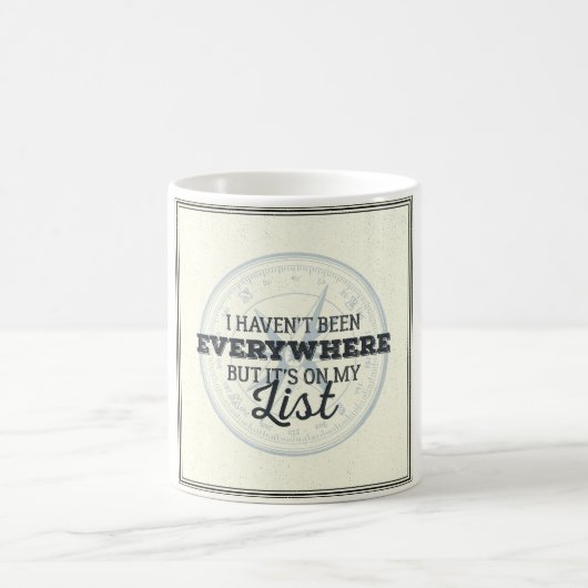 より多くのコンパスのスタンプのやる気を起こさせるな引用文は移動します コーヒーマグカップ (中央)