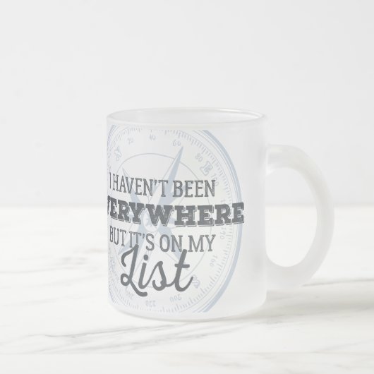 より多くのコンパスのスタンプのやる気を起こさせるな引用文は移動します フロストグラスマグカップ (右)