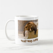 より多くのコーヒーを必要として下さい! コーヒーマグカップ (左)