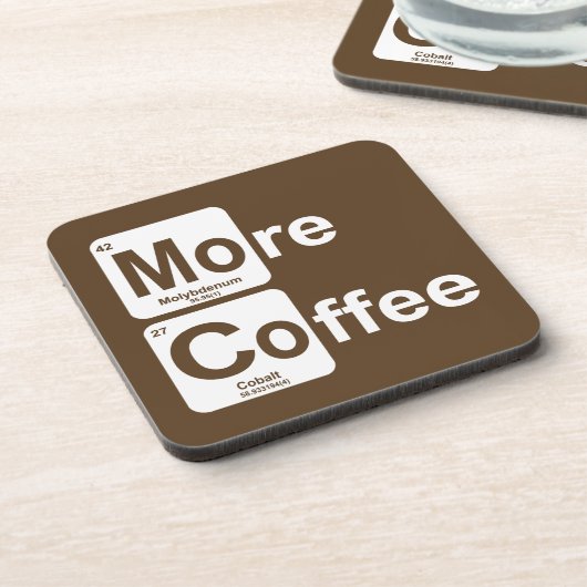 より多くのコーヒー周期表 コースター (左側)