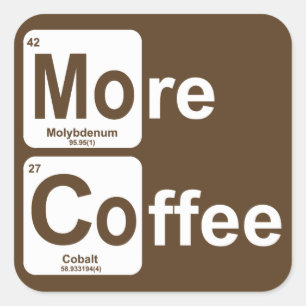 より多くのコーヒー周期表 スクエアシール