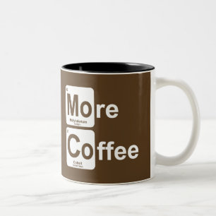 より多くのコーヒー周期表 ツートーンマグカップ
