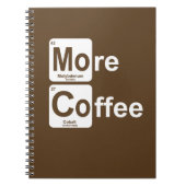 より多くのコーヒー周期表 ノートブック (正面)