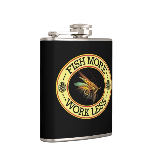 より多くのサーモンピンクを飛ばします魚釣りを採取して下さい フラスク (右)