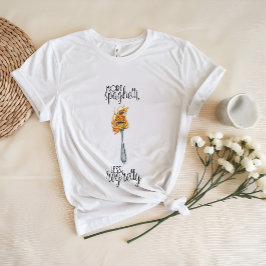 より多くのスパゲッティ少ない後悔 | パスタおもしろいシャツ Tシャツ