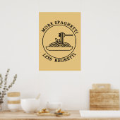 より多くのスパゲティ少ない後悔 ポスター (キッチン)