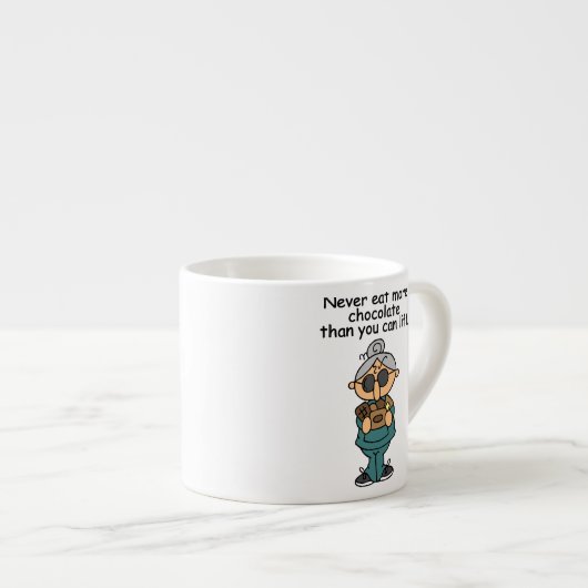 より多くのチョコレートのユーモア エスプレッソカップ (正面右)