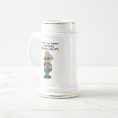 より多くのチョコレートのユーモア ビールジョッキ (正面左)