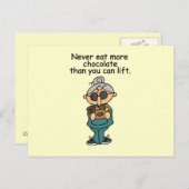 より多くのチョコレートのユーモア ポストカード (正面/裏面)