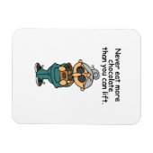 より多くのチョコレートのユーモア マグネット (横)