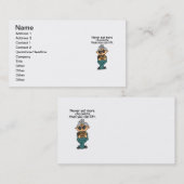 より多くのチョコレートのユーモア 名刺 (正面/裏面)