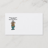 より多くのチョコレートのユーモア 名刺 (裏面)