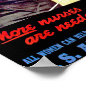 より多くのナースが必要~ナース隊 ポスター (角)