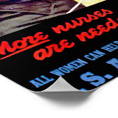 より多くのナースが必要～ナース隊 ポスター (角)