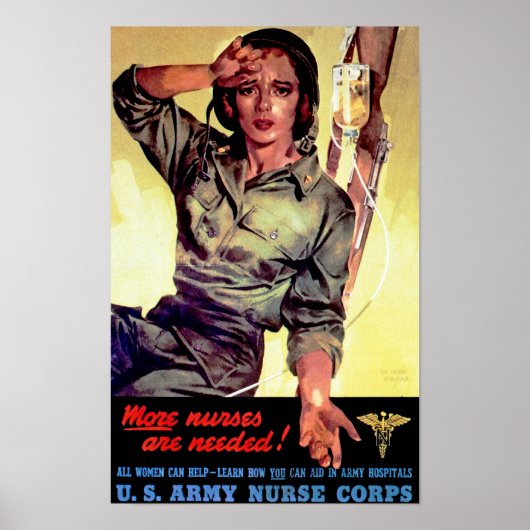 より多くのナースが必要～ナース隊 ポスター (正面)